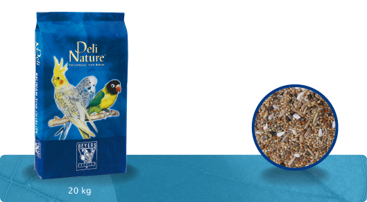 Deli Nature - Grote parkiet zonder zonnepitten (nr. 68), 20 KG